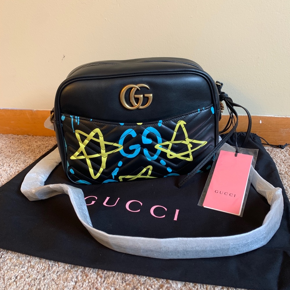 NWT Gucci Marmont Medium Ghost Bag!